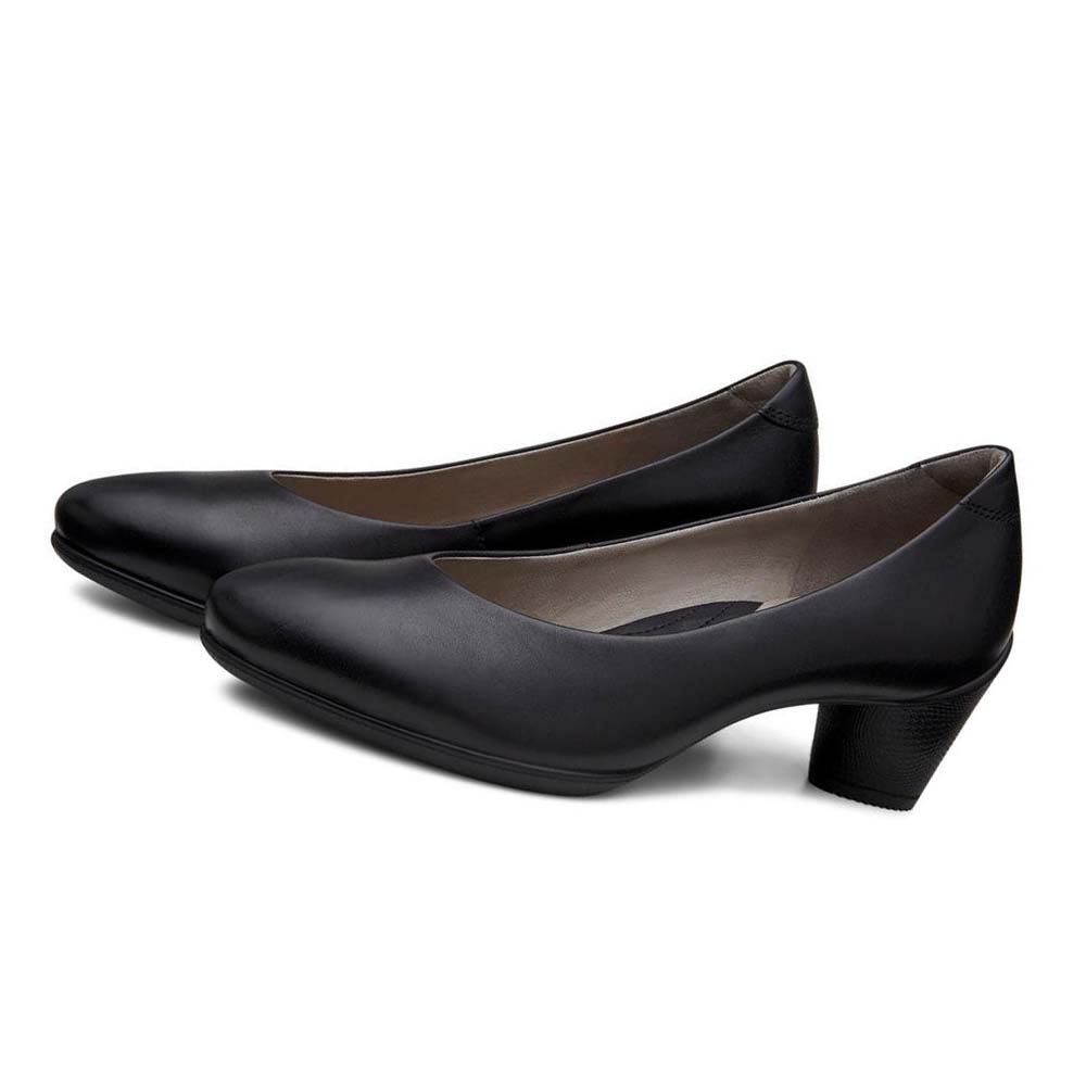 Ecco Sculptured 45 Plain Pumps Dam Svarta | SE 159PJJ